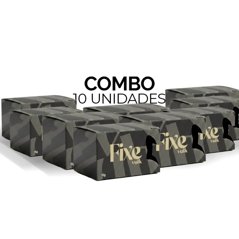 Combo 10 Unidades Cera Modeladora Fixe VULK - 15g