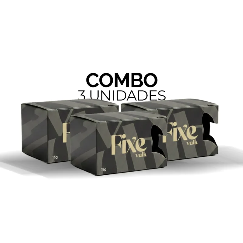 Combo 3 Unidades Cera Modeladora Fixe VULK - 15g