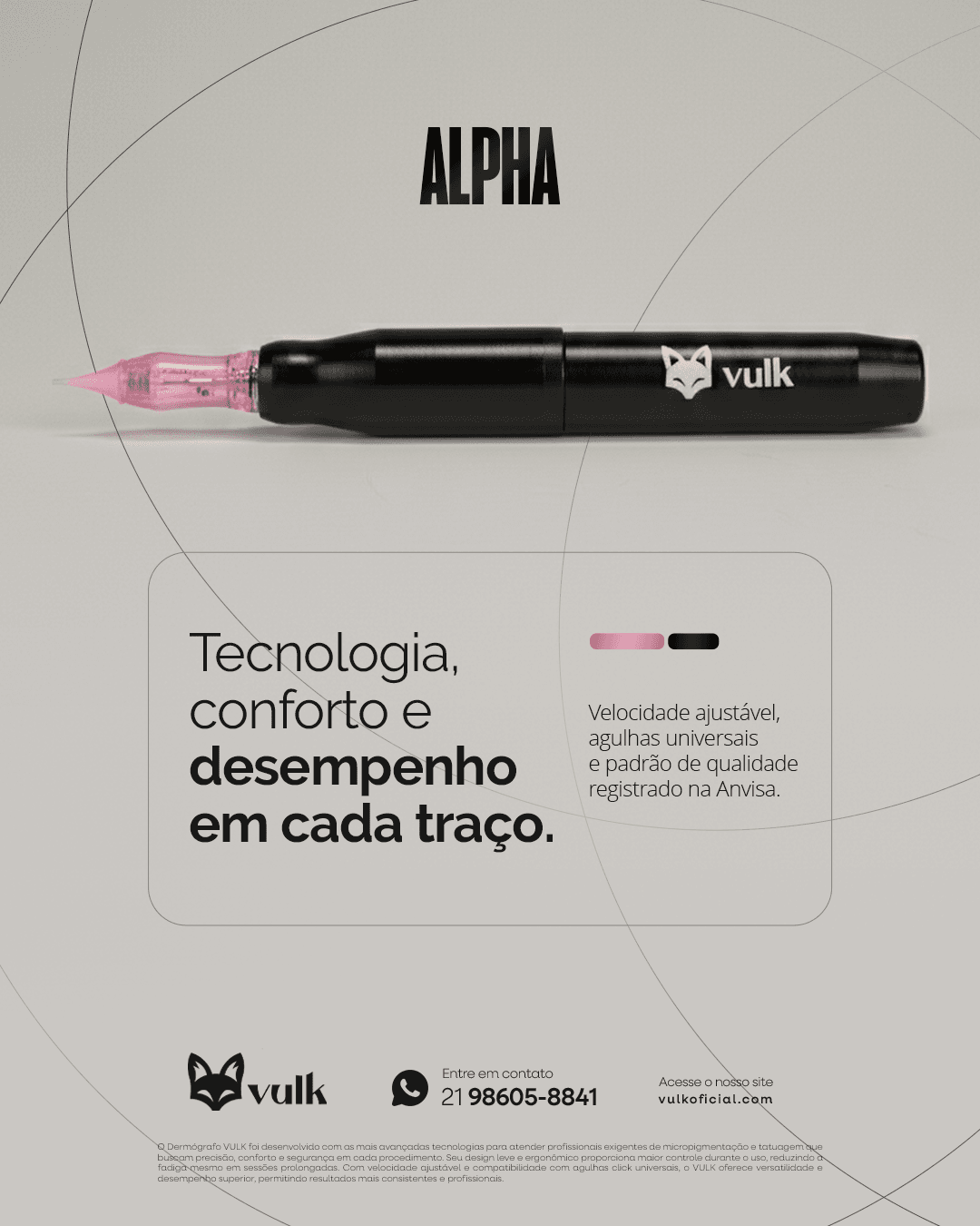 Dermógrafo Alpha - Vulk - Imagem 3